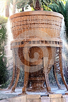Running Brown Water Fountain