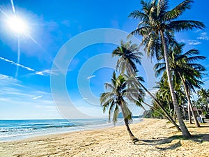 Running Bull Beach or Hat Thung Wua Laen in Chumphon, Thailand