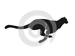 Running Cheetah silhouette