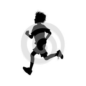 running children silhouette, Child Silhouette Play, youth, game, people.