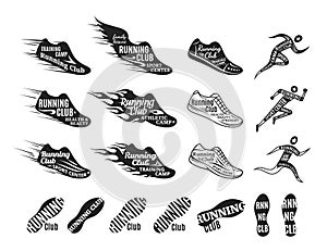 Running Club Logo, Icons and Design Elements