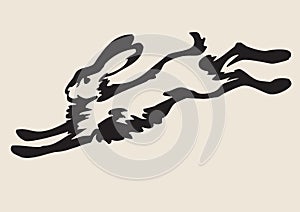 Running hare