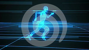 Running Human Figure Digital