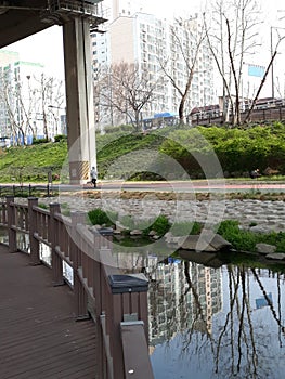 Running lane on River Han bank