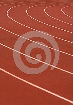 Running Lanes Curve Track and Field