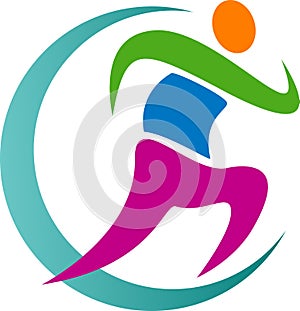 Running logo