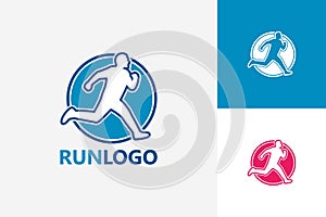 Running Logo Template Design Vector, Emblem, Design Concept, Creative Symbol, Icon