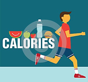 Running man calories