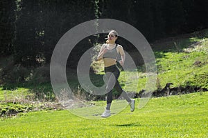 Running in the meadow