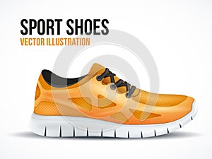 Correre arancia calzature. chiaro scarpe da ginnastica 