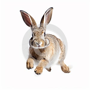 running rabbit isolated on white background, running bunny rabbit isolated on white background png