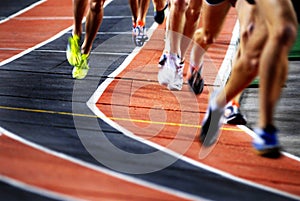 Running a Race on a Track Sports Competition