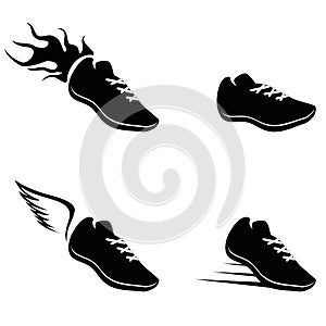 Running shoes icon