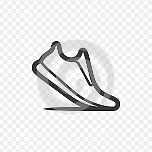 Running shoes icon. Stock vector illustration isolated on white background