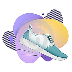 Running shoes icon