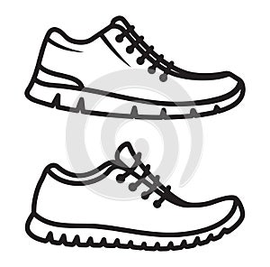 Running shoes icon