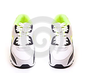 Running shoes isolated on white background