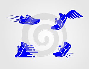 Running Shoes Logo, Shoes Logo Collection