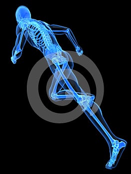 Running skeleton