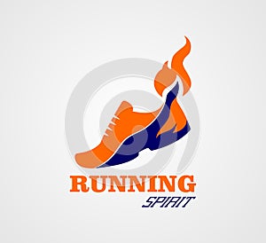 Running Spirit Logo, Shoes Logo