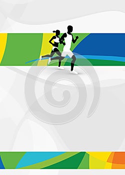 Running sport background