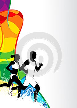 Running sport background