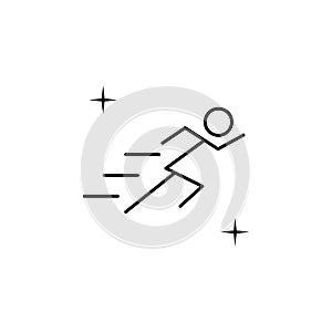 Running, sport icon. Element of sport thin line icon