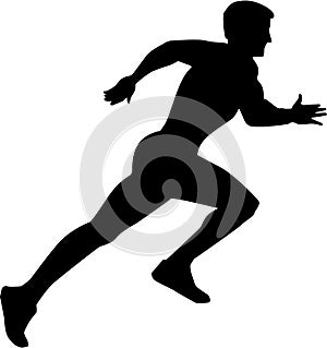 Running Sprint Silhouette