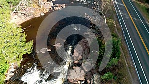 Running Stream as Seen By a Drone