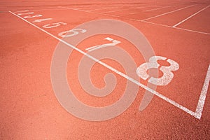 Running track for the athletes background