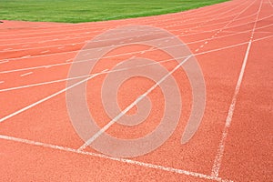 Running track for the athletes background