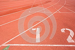 Running track for the athletes background