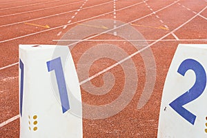 Running track for the athletes background