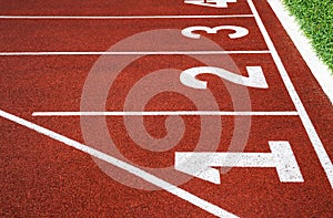 Running track with number 1-4, abstract, texture, background.