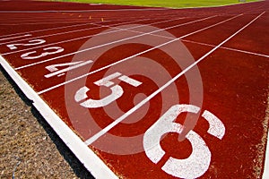 Running track for popular sport