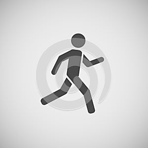 Running walking going man vector eps10