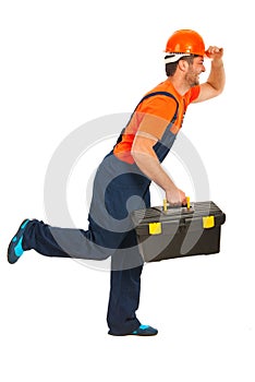 Running workman photo