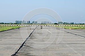Runway at the airport in the Crimea