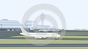 Runway & Airport-Vector