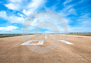 Runway airstrip, aviation