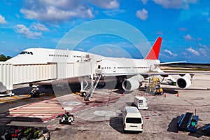 Runway in Cancun Airport