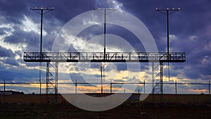 Runway Lights at Private AIrport