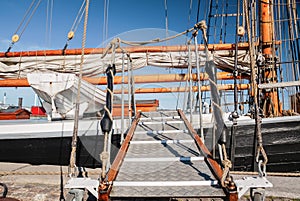 Runway of a tall sailing ship