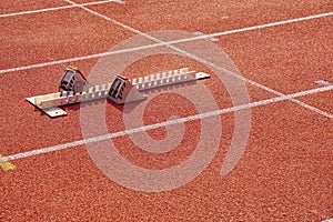 Runways or fight tracks on a sports field