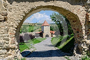 Rupea Citadel Cetatea Rupea after renovation in Brasov county, in the southern part of Transylvania Transilvania region,