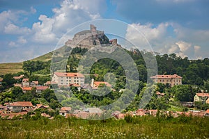 Rupea fortress Brasov Romania old medieval town hill castle