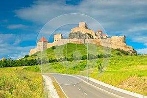 Rupea fortress,fortification on a hill,Brasov,Transylvania,Romania,Europe