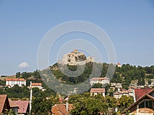 Rupea fortress and a part of the village