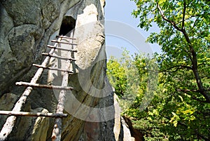 Rupestra settlement in buzau mountains,romania