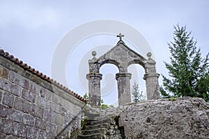 Rupestrian church of San Pedro de Rocas in Galicia Spain
